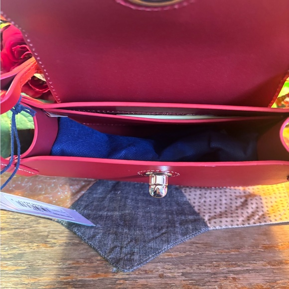 Dooney & Bourke Red Sweety Leather Pinky Bag w/Dust Cover/Price Set/No Offers - Picture 5 of 6